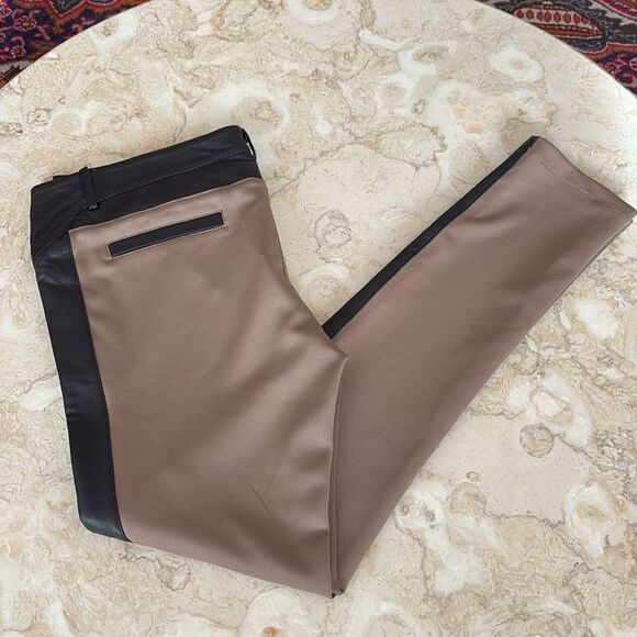 Rudsak Dara Leather & Stretch Polyester Spandex Equestrian Style Leggings - Picture 6 of 16
